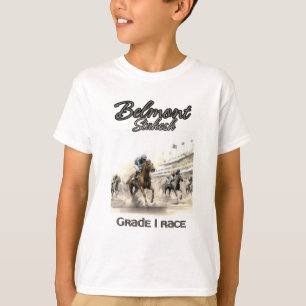 T-shirt Belmont Stakes, équitation, croquis