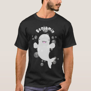T-shirt Béluga mignon bulles dessin de dessin animé