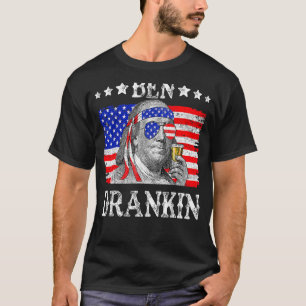 T-shirt Ben Drankin 4 juillet Benjamin Franklin Hommes Fem