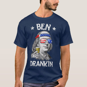 T-shirt Ben Drankin 4 juillet Benjamin Franklin Men