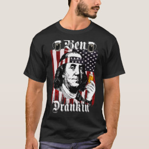 T-shirt Ben Drankin 4 juillet Benjamin Franklin Usa Fla