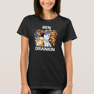 T-shirt Ben Drankin 4 juillet Bière Benjamin Franklin Leop