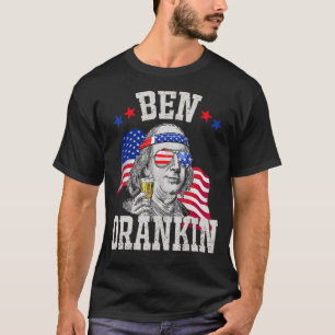 T-shirt Ben Drankin 4th of July Benjamin Franklin Men Wome