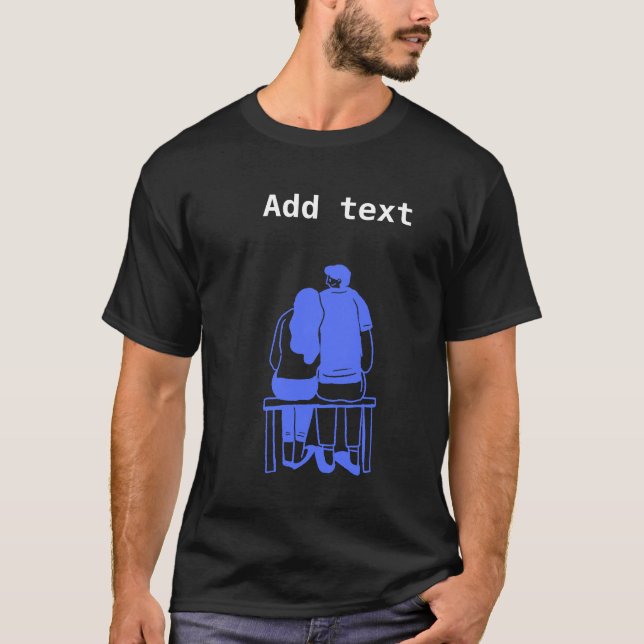 T-shirt Bench of Love : Couple Connection (Devant)