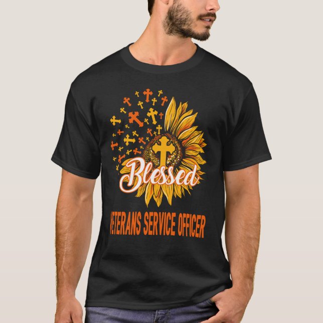 T-shirt Bénéficiaire Officier du service aux anciens comba (Devant)