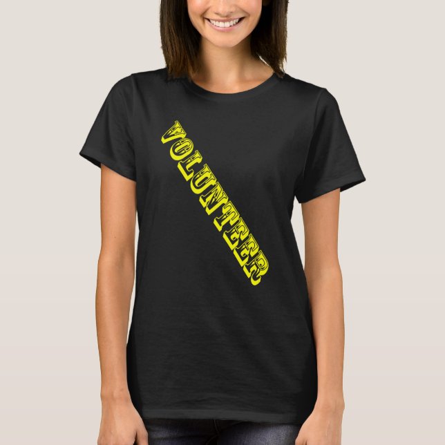T-shirt Bénévoles Emplois Personnel Événement Uniforme Cha (Devant)
