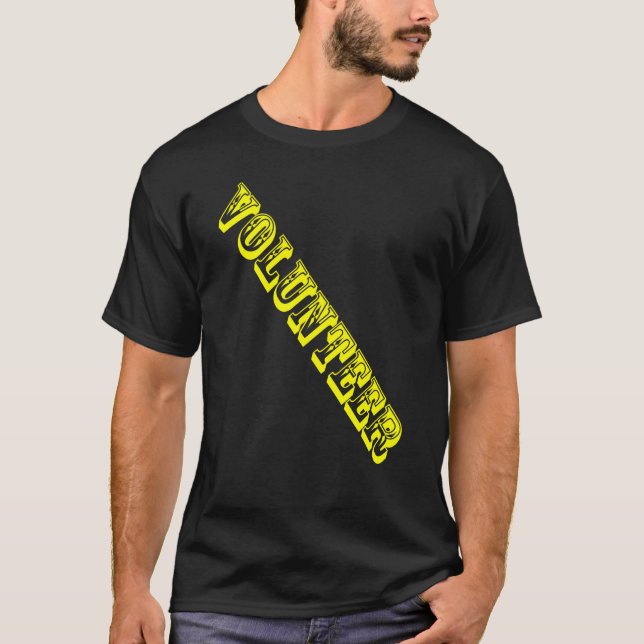 T-shirt Bénévoles Emplois Personnel Événement Uniforme Cha (Devant)