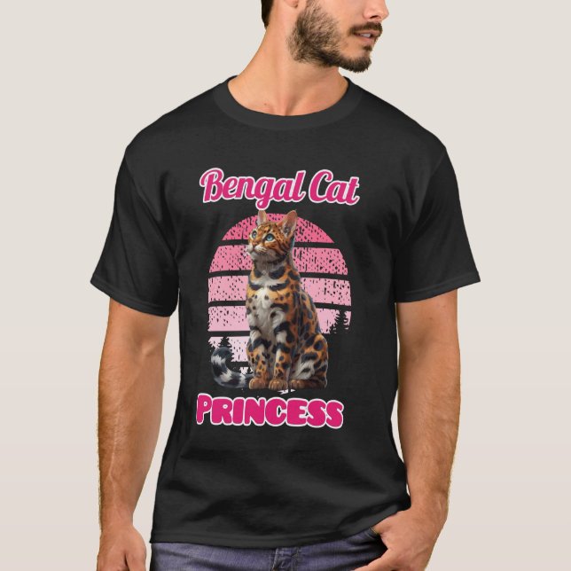 T-shirt Bengale Chat Mère BENGAL PRINCESS Funky Bengal Cha (Devant)
