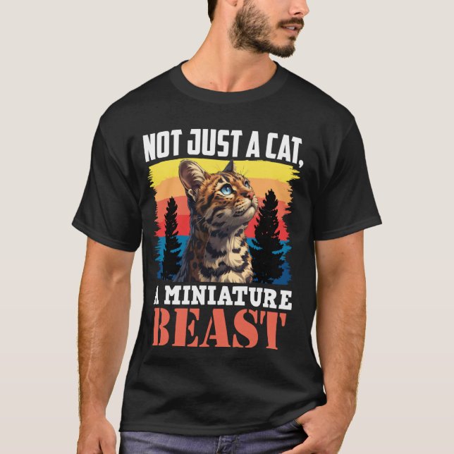 T-shirt Bengale Chats PAS SEULEMENT UN CHAT UN MINIATURE B (Devant)