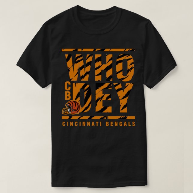 T-shirt Bengale TShirtWho Dey Bengals (Design devant)