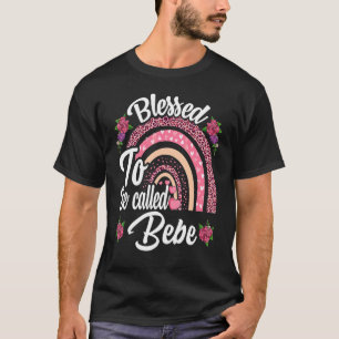 T-shirt Béni D'Être Appelé Bebe Cute Arc En Ciel Pour Les 