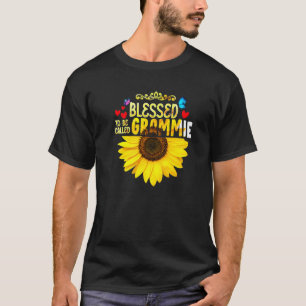 T-shirt Béni D'Être Appelé Grammie Fleurs De Tournesol Gra