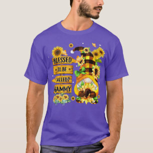 T-shirt Béni D'Être Appelé Grammy Fall Gnome Sunflowers