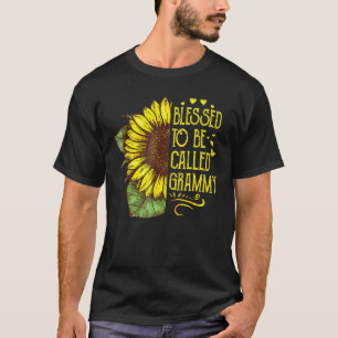 T-shirt Béni D'Être Appelé Grand-Mère Tournesol Moth