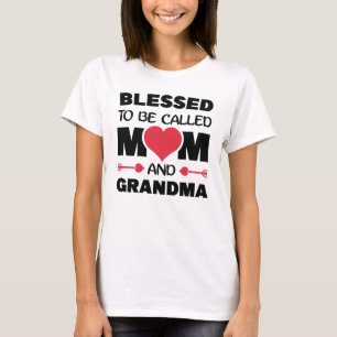 T-shirt Béni D'Être Appelé Maman Et Grand-Mère Mères Drôle