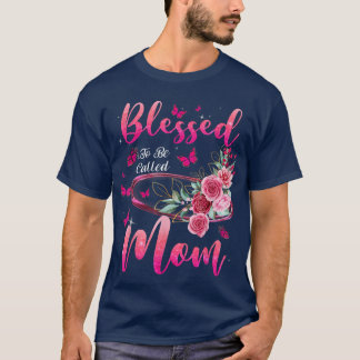 T-shirt Béni D'Être Appelé Maman Mignonne Fête Des Mères