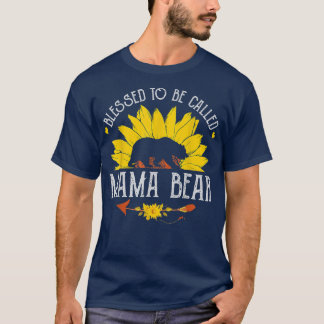 T-shirt Béni D'Être Appelé Maman Ours Et Tournesol