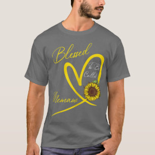 T-shirt Béni D'Être Appelé Memaw Sunflower Heart 