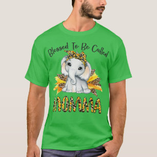 T-shirt Béni D'Être Appelé Momma Sunflower Elephant Moth