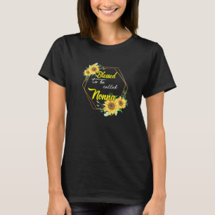 T-shirt Béni D'Être Appelé Nonna Sunflower Nonna Mères