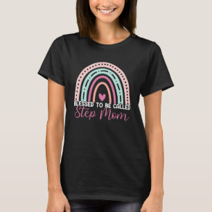 T-shirt Béni D'Être Appelé Step Maman Rainbow Maman Grand-