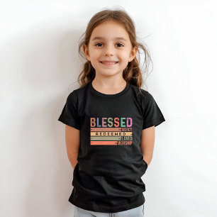 T-shirt Béni, Miséricorde, Racheté, Aimé et Culte