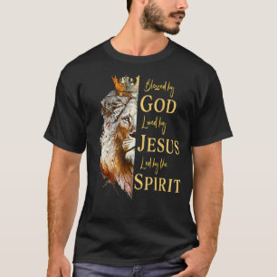 T-shirt Béni Par Dieu - Aimé Par Jésus, Lion