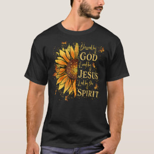 T-shirt Béni Par Dieu - Aimé Par Jésus, Tournesol 1