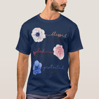 T-shirt Béni Par Dieu Porté Par Mon Mari Protégé Par