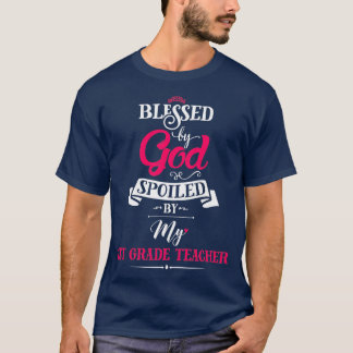 T-shirt Béni Par Dieu Porté Par Mon Professeur De 1ère Ann