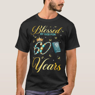 T-shirt Béni par Dieu pour ses 60 ans d'anniversaire chrét