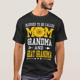 T-shirt Bénie d'être appelée maman grand-mère arrière-gran