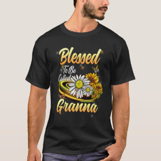 T-shirt Bénie pour être appelée Granna Daisy Tournesol Mèr
