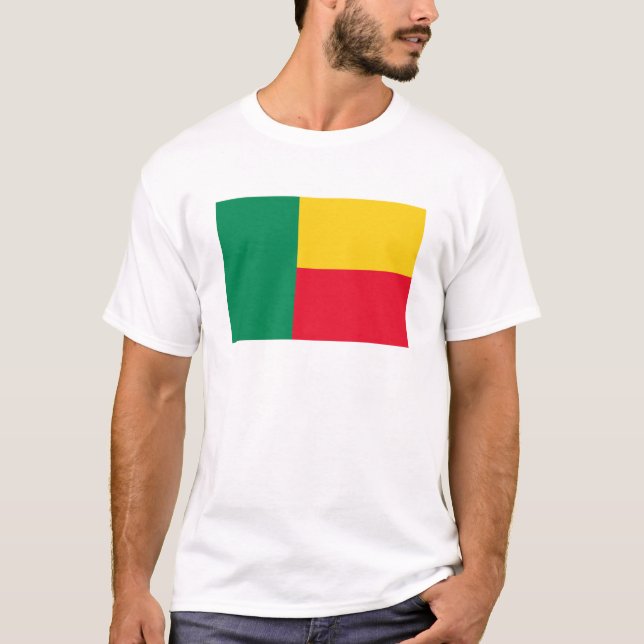 T-shirt Benin Flag T-Shirt, Patriotic T-Shirts, (Devant)