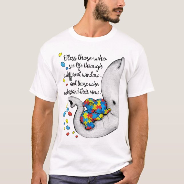 T-shirt Bénissez ceux qui voient la vie à travers un autre (Devant)