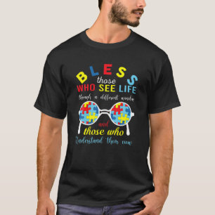 T-shirt Bénissez Ceux Qui Voient La Vie À Travers Un Windo