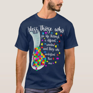 T-shirt Bénissez Ceux Qui Voient La Vie À Travers Un Windo