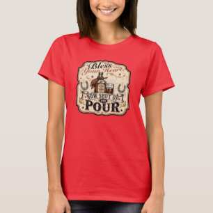 T-shirt Bénissez Votre Cœur, Maintenant Taisez-Vous & Vers