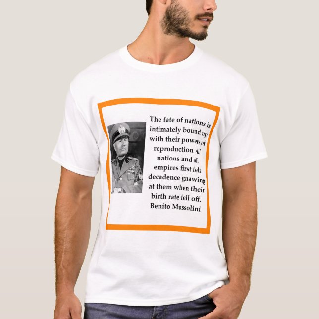 T-shirt Benito Mussolini (Devant)