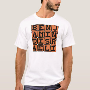 T-shirt Benjamin Disraeli, homme politique britannique