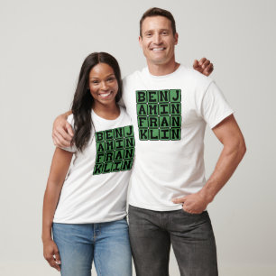 T-shirt Benjamin Franklin, dirigeant des États-Unis
