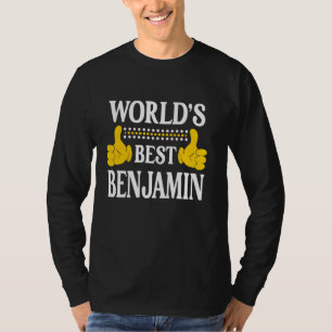 T-shirt Benjamin Nom de famille Famille Nom World's Bes