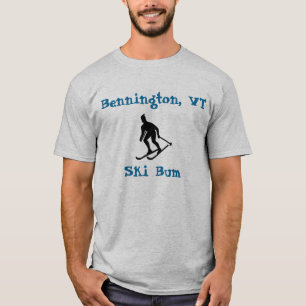 T-shirt Bennington, VT, Ski Bum