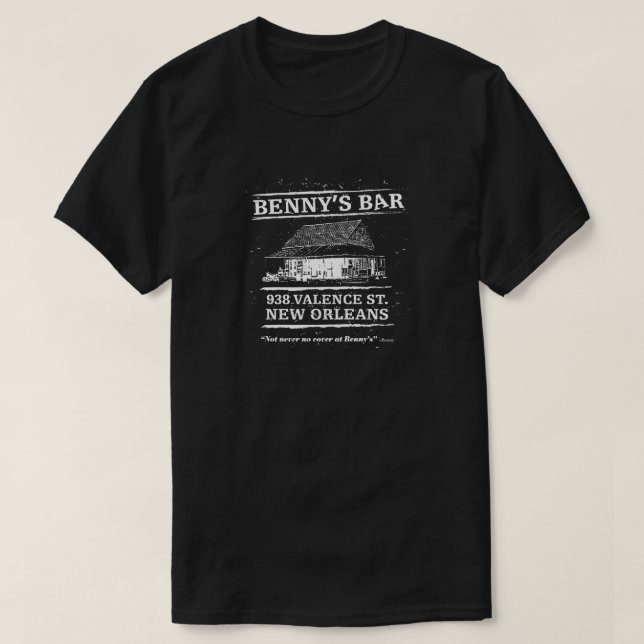 T-shirt Benny's Bar New Orleans (Design devant)