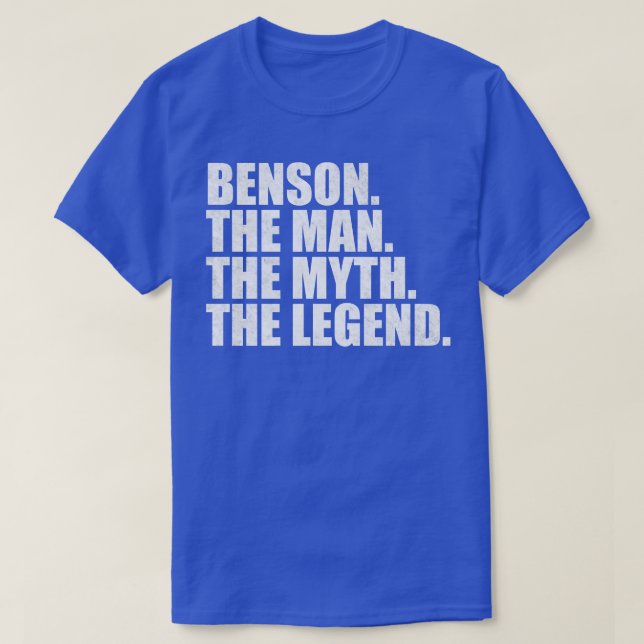 T-shirt BensonBenson Nom Benson prénom (Design devant)