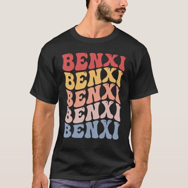 T-shirt Benxi City Groovy Retro (Devant)