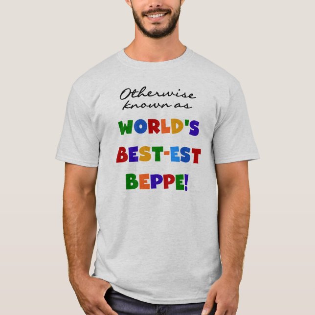 T-shirt Beppe le plus connu (Devant)