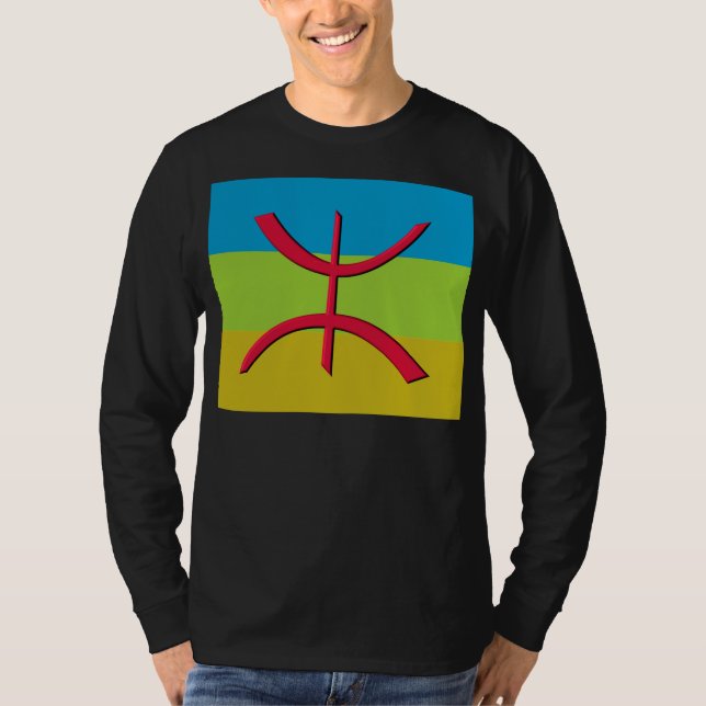 T-shirt Berbere de Drapeau (Devant)