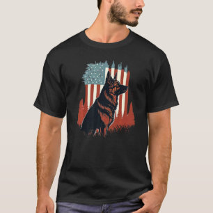 T-shirt Berger allemand américain drapeau USA