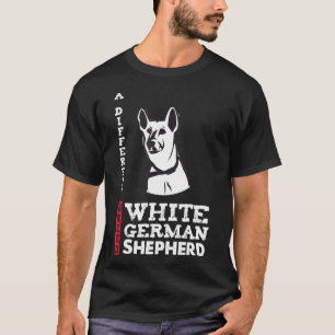 T-shirt Berger Allemand Blanc Une race différente